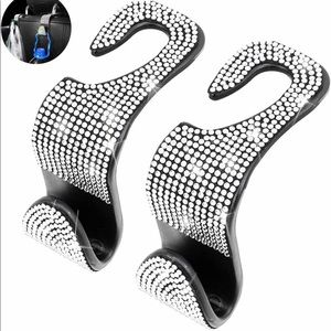 Bling Car Purse Bag Hooks Hangers Auto Front seat or Backseat 2 pack